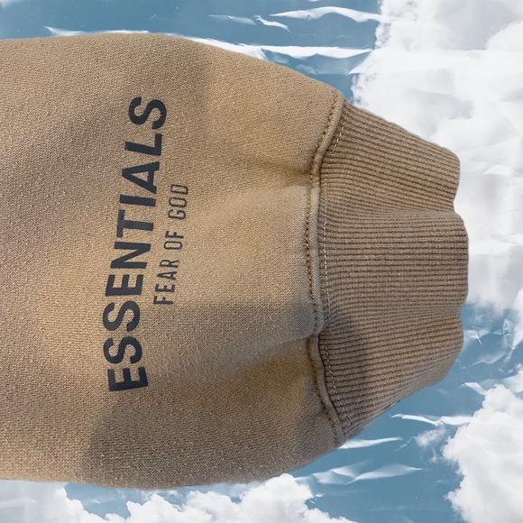 Fear of God: Essentials Hoodie (Khaki, Size XL) - Picture 2 of 3